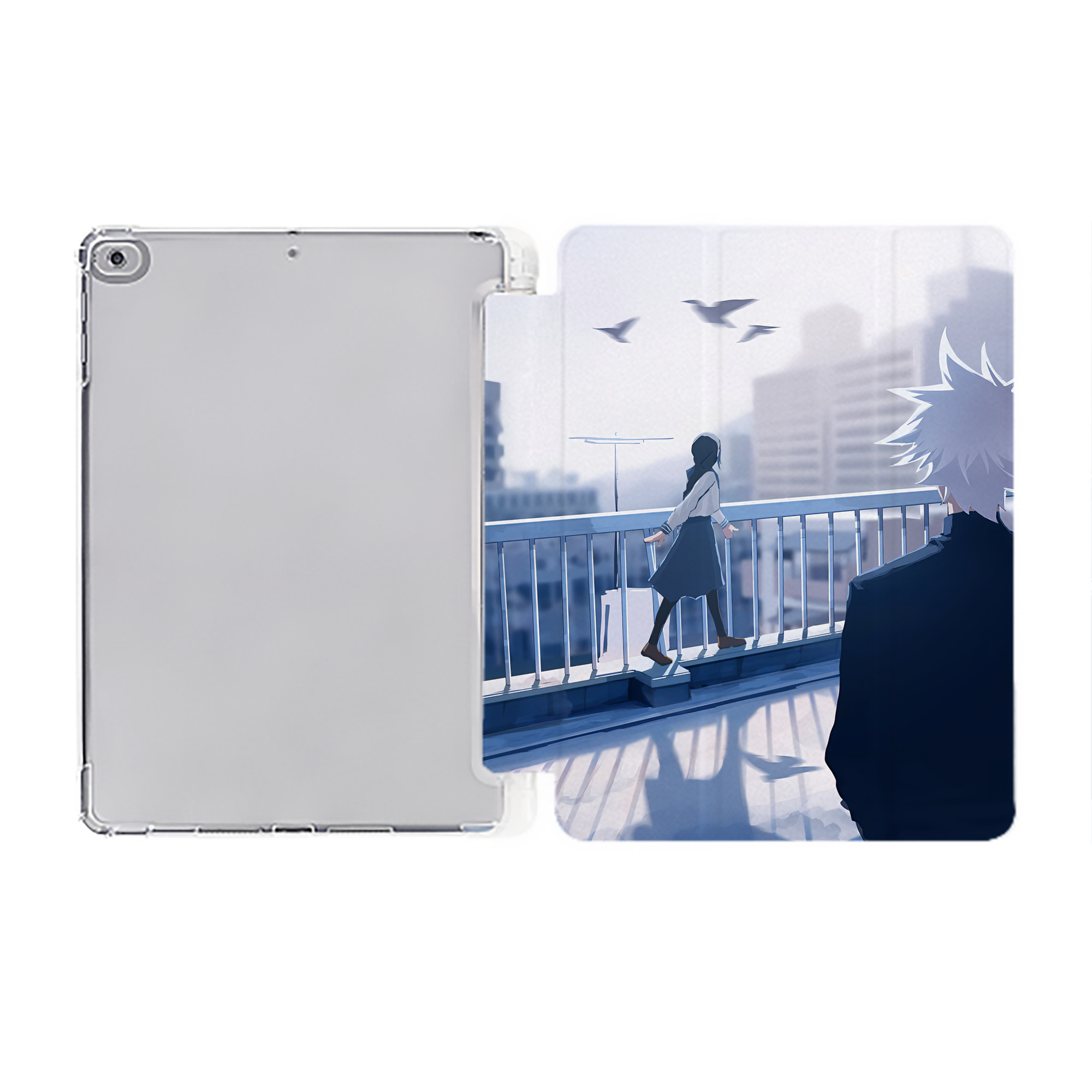 （画像用） SPY×FAMILY间谍家家酒 IPad ケース ペン収納付き 三つ折りスタンド PUレザー×シリコン 対応機種9.5/10.5/10.9インチ